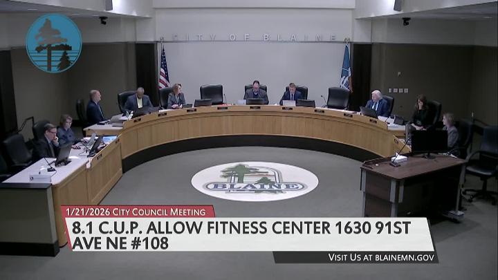Thumbnail image for Blaine City Council Meeting 1/21/2026
