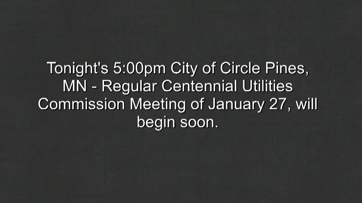 Thumbnail image for Circle Pines Utility Commission Meeting 1/27/2026