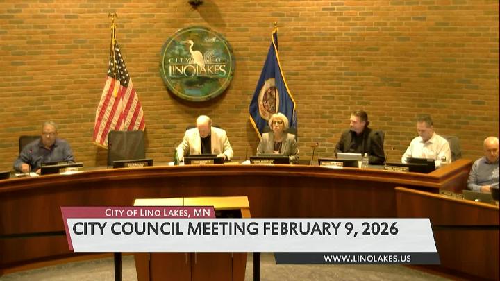 Thumbnail image for Lino Lakes City Council Meeting 2/9/2026
