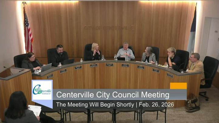 Thumbnail image for Centerville City Council Meeting 2/26/2026