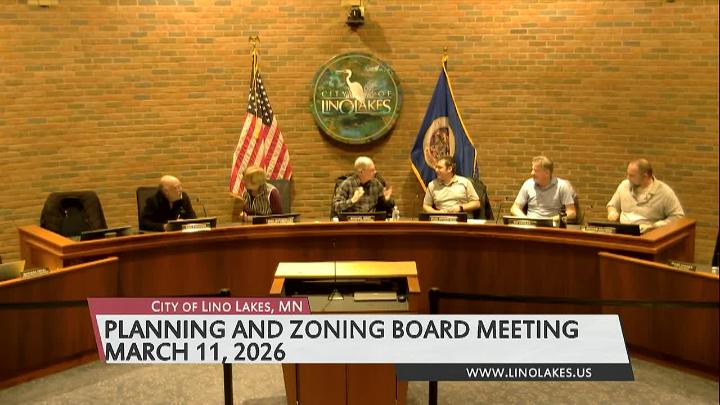 Thumbnail image for Lino Lakes Planning & Zoning Commission Meeting 3/11/2026