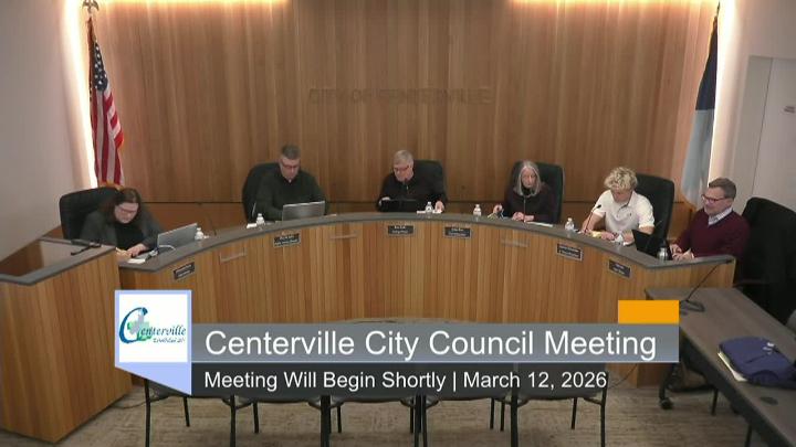Thumbnail image for Centerville City Council Meeting 3/12/2026