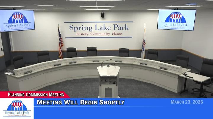 Thumbnail image for Spring Lake Park Planning Commission Meeting 3/23/2026