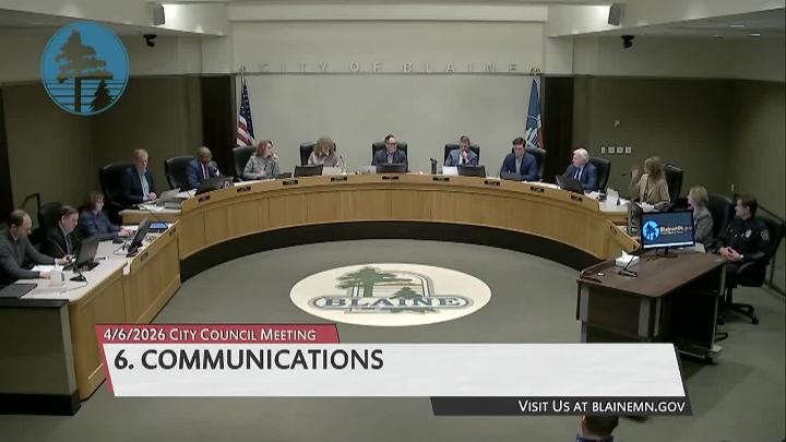 Thumbnail image for Blaine City Council Meeting 4/6/2026