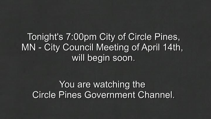 Thumbnail image for Circle Pines City Council Meeting 4/14/2026