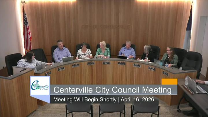 Thumbnail image for Centerville City Council Meeting 4/16/2026