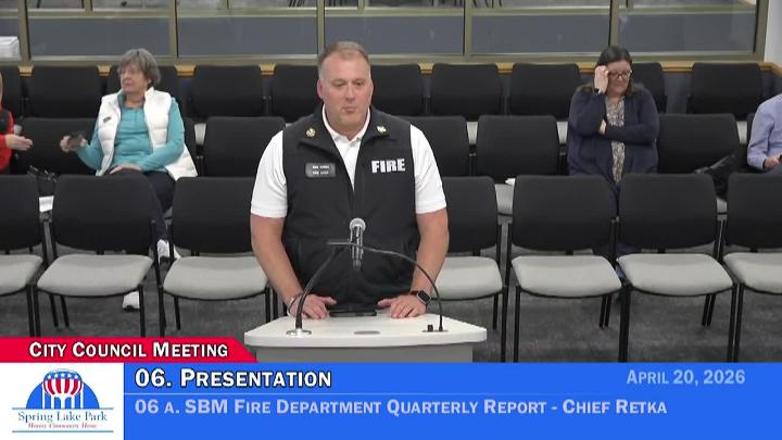 Thumbnail image for Spring Lake Park City Council Meeting 4/20/2026