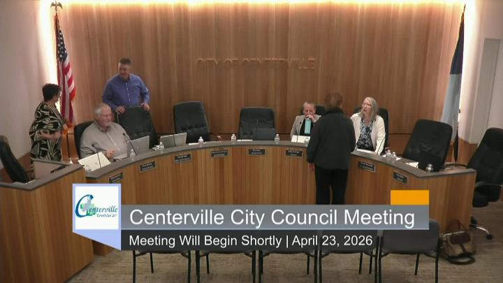 Thumbnail image for Centerville City Council Meeting 4/23/2026