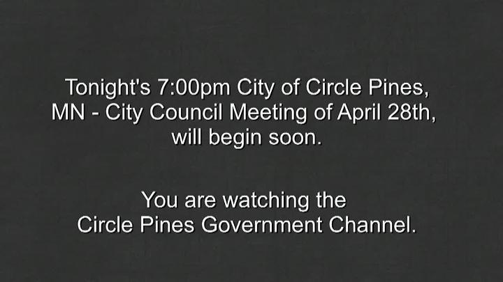 Thumbnail image for Circle Pines City Council Meeting 4/28/2026