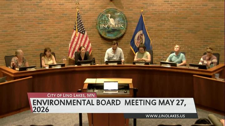 Thumbnail image for Lino Lakes Environmental Board Meeting 5/27/2026