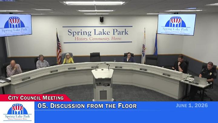 Thumbnail image for Spring Lake Park City Council Meeting 6/1/2026