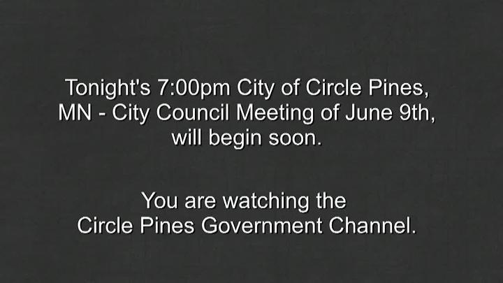 Thumbnail image for Circle Pines City Council Meeting 6/9/2026