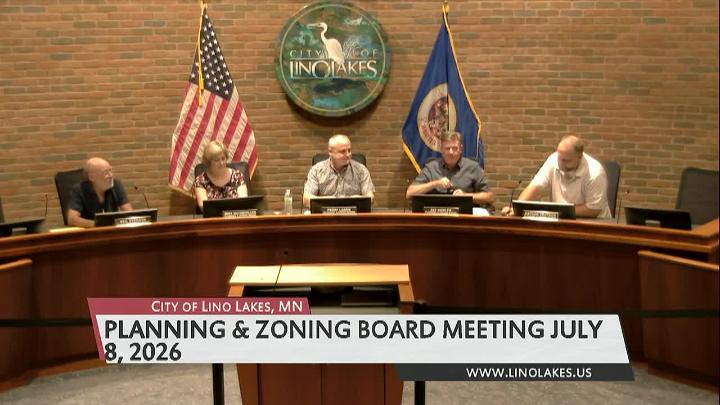 Thumbnail image for Lino Lakes Planning & Zoning Commission Meeting 7/08/2026