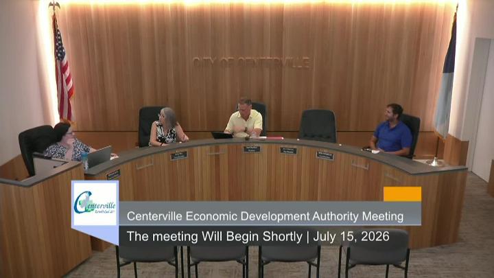 Thumbnail image for Centerville Economic Development Authority (EDA) Meeting 7/15/2026