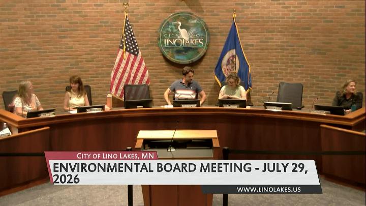 Thumbnail image for Lino Lakes Environmental Board Meeting 7/29/2026
