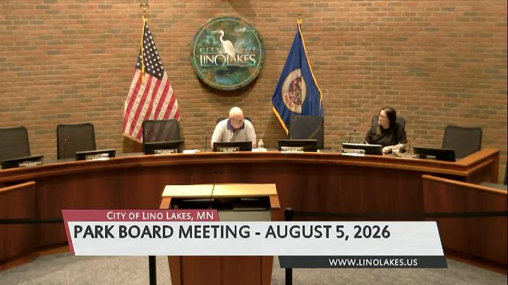 Thumbnail image for Lino Lakes Park Board Meeting 8/5/2026
