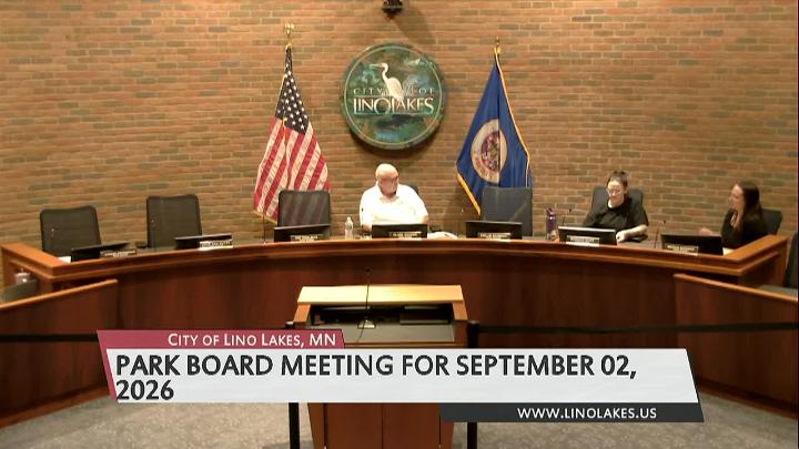 Thumbnail image for Lino Lakes Park Board Meeting 9/2/2026