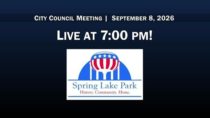 Thumbnail image for Spring Lake Park City Council Meeting 9/8/2026